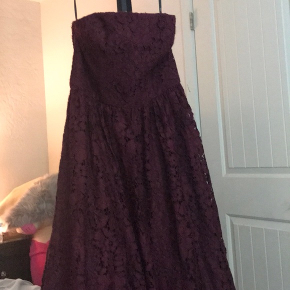 Vera wang strapless dress high and low gown - Picture 1 of 7